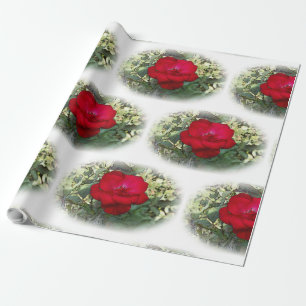 A lonely rose wrapping paper