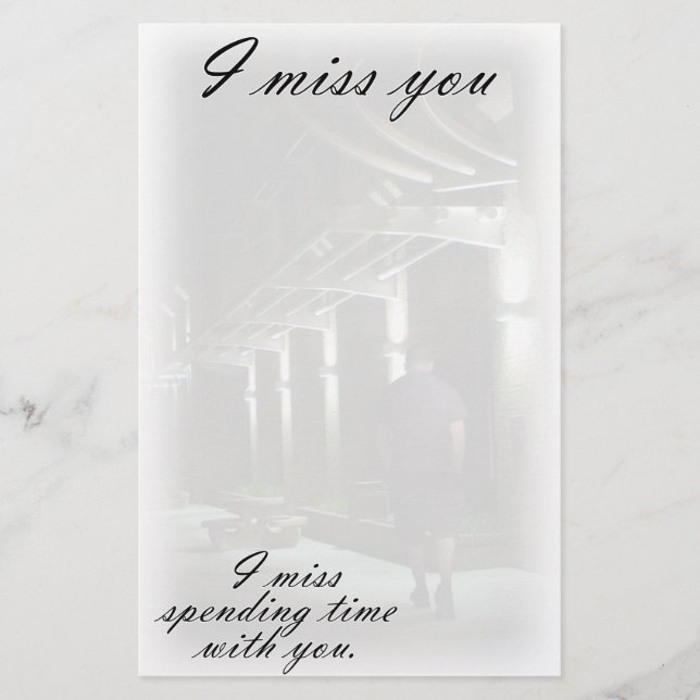 A Lonely Walk Stationery (Front)