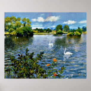 A Long Island Lake, fine art, Poster
