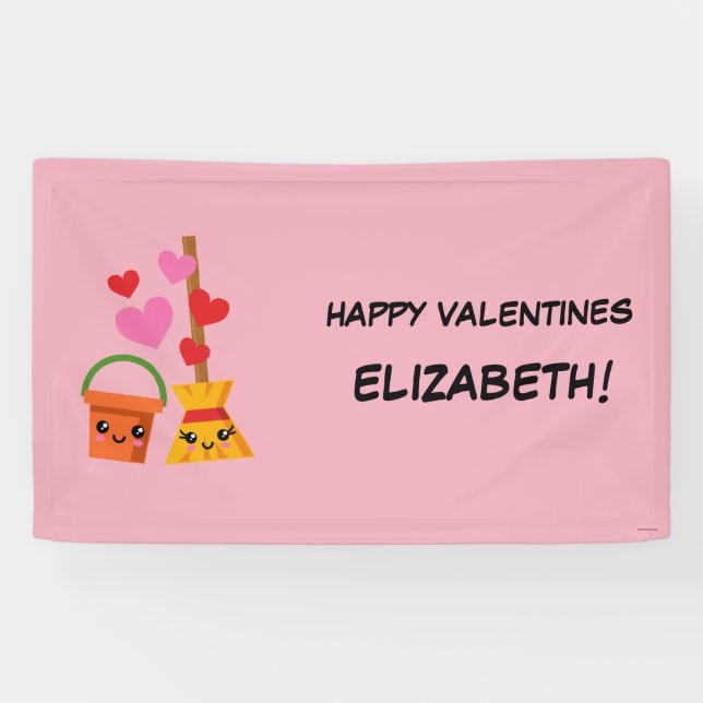 A Long Lasting Love Hearts Pattern Banner (Horizontal)