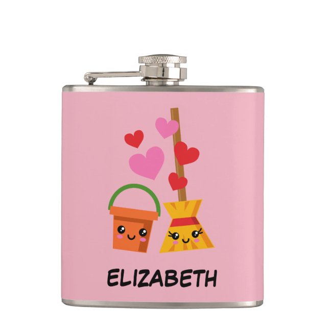 A Long Lasting Love Hip Flask (Front)