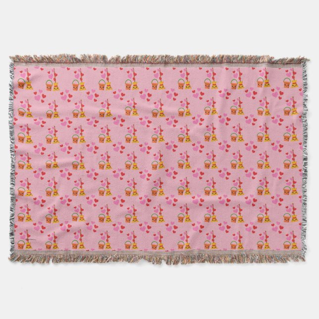 A Long Lasting Love Pattern Throw Blanket (Front)