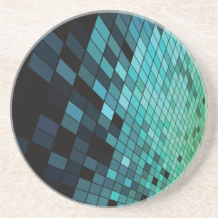 A Long Way Down in Blue and Green Coaster