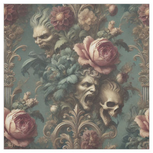 A Long Way Out of Pain – Gothic Statement Tile Fabric