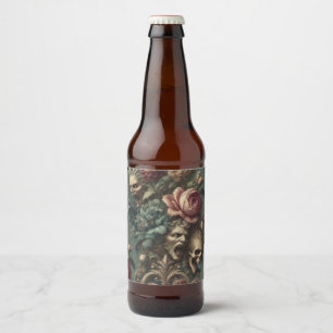 A Long Way Out of Pain – Gothic Victorian  Beer Bottle Label