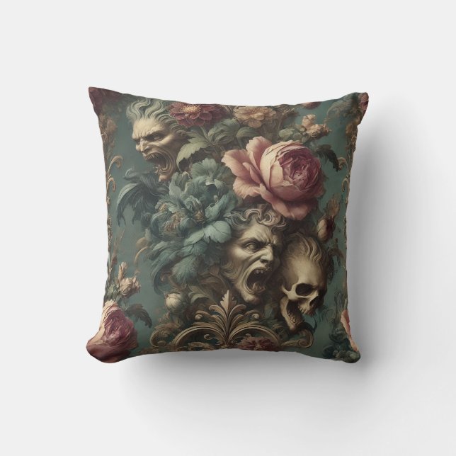 A Long Way Out of Pain – Gothic Victorian  Cushion (Front)