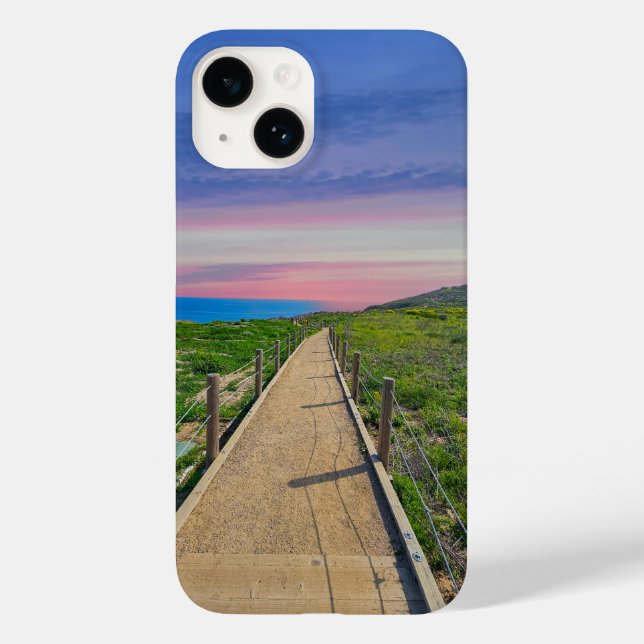 A Long Winding Footpath at Point Dume Case-Mate iPhone Case (Back)
