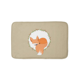 A Long Winter's Nap Woodland Holiday Bath Mat