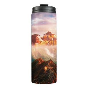 A look at the sunlit hills at twilight. Dramatic e Thermal Tumbler