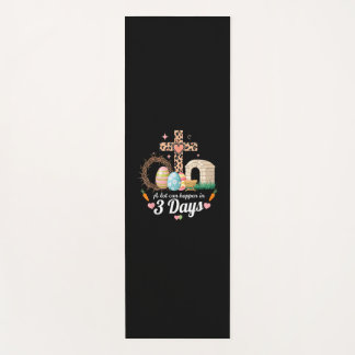 A Lot Can Happen In 3 Days Easter Jesus Religious  Yoga Mat
