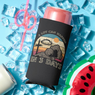A Lot Can Happen in 3 Days Easter Religious Seltzer Can Cooler