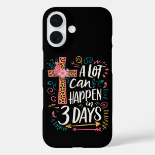A Lot Can Happen In 3 Days Jesus Easter iPhone 16 Case