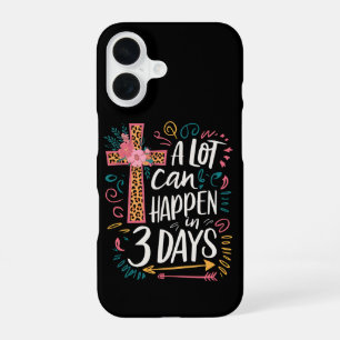 A Lot Can Happen In 3 Days Jesus Easter iPhone 16 Case