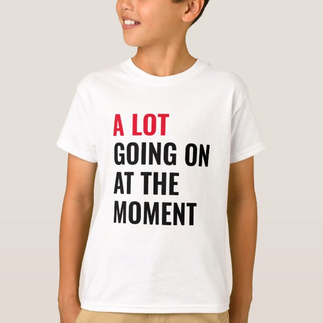 A Lot Going On at The Moment Funny Saying Concert  T-Shirt (Front)