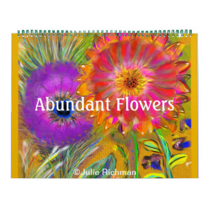 A Lot of Abundant Flowers Calendar