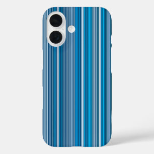 A lot of blue stripes iPhone 16 case