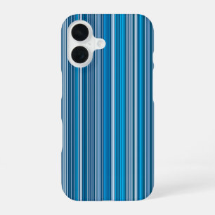 A lot of blue stripes iPhone 16 case