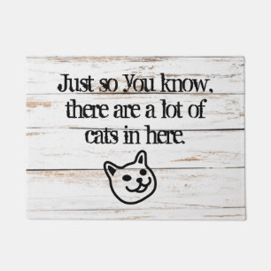 A Lot Of Cats Door Mat