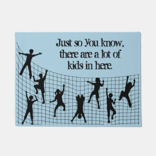 A Lot Of Kids Door Mat