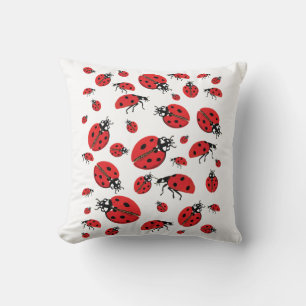 A lot of Ladybugs Lucky Pattern  Cushion