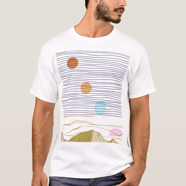 A LOT OF PLANETS IN ONE SUN SHORT T-Shirt (Front)