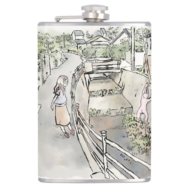 a lottery hip flask (Front)
