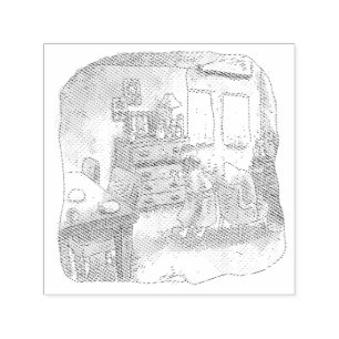 a lottery self-inking stamp