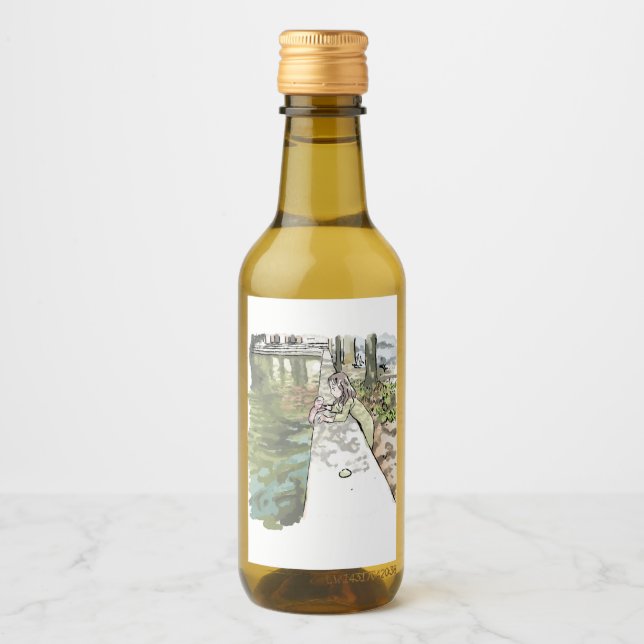 a lottery wine label (Front)