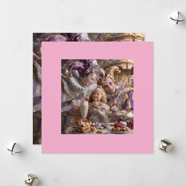 A Love Beneath the Rainbow Holiday Card (Front/Back In Situ)