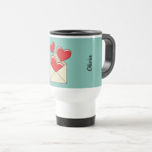 A Love Letter Add Your Text Travel Mug