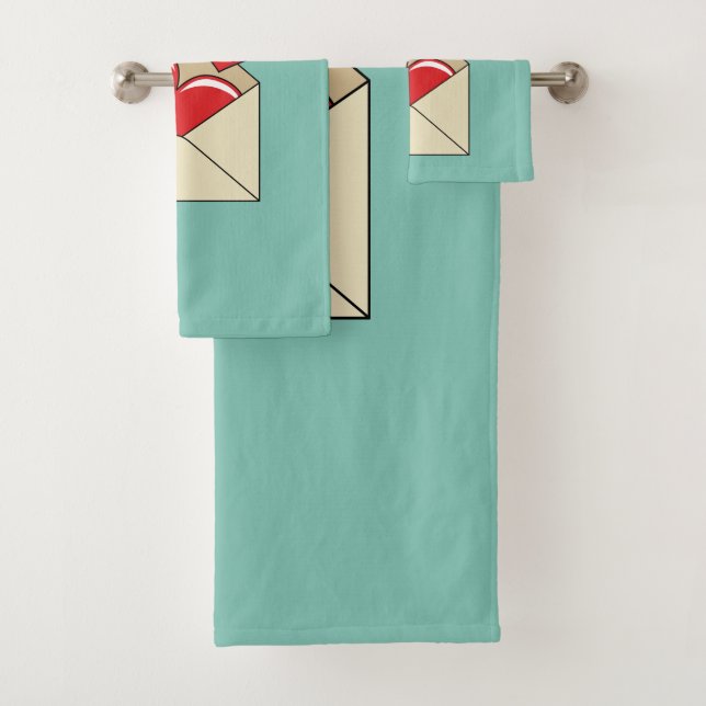A Love Letter Bath Towel Set (Insitu)