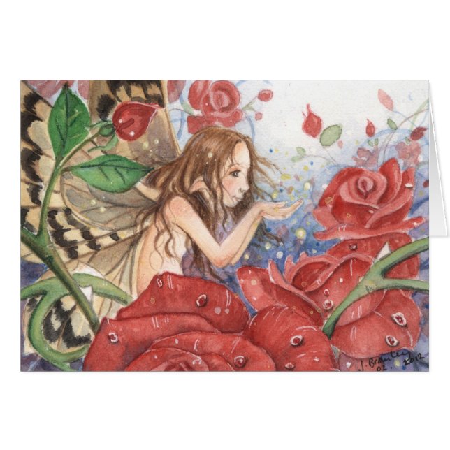"A Love of Roses" Card (Front Horizontal)