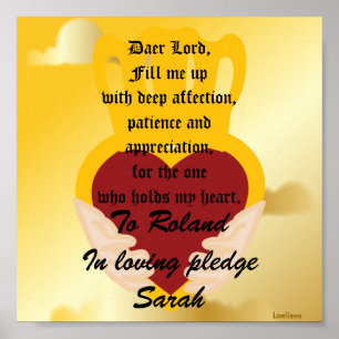 A Love Pledge Poster-Customize Poster