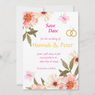 A Love Story Begins – Join Us for Our Wedding Cele Holiday Card