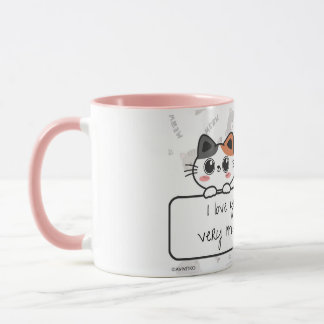 A Love You Meow and Kitty mug for your loved one.