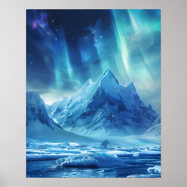 A lovely Aurora Borealis  Poster (Front)