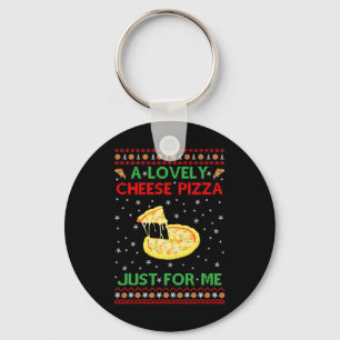 A Lovely Cheese Pizza  Alone Fun Kevin X-Mas Home  Key Ring