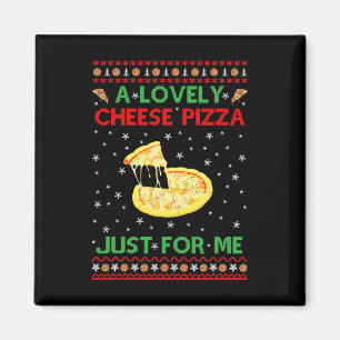 A Lovely Cheese Pizza Alone Fun Kevin X-mas Home  Magnet