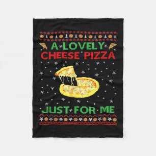 A Lovely Cheese Pizza Alone Funny Kevin X Mas Home Fleece Blanket