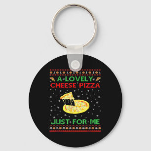A Lovely Cheese Pizza Alone Funny Kevin X Mas Home Key Ring