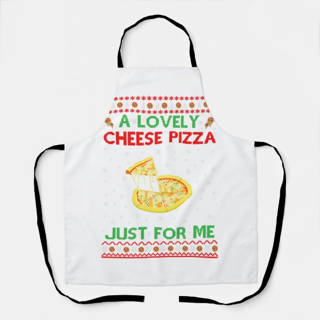 A Lovely Cheese Pizza Shirt Alone Funny Kevin X-Ma Apron (Front)