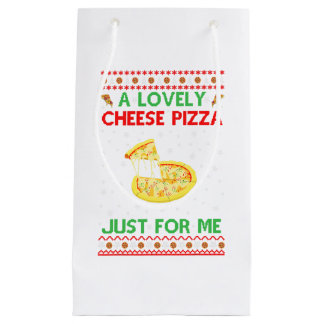 A Lovely Cheese Pizza Shirt Alone Funny Kevin X-Ma Small Gift Bag