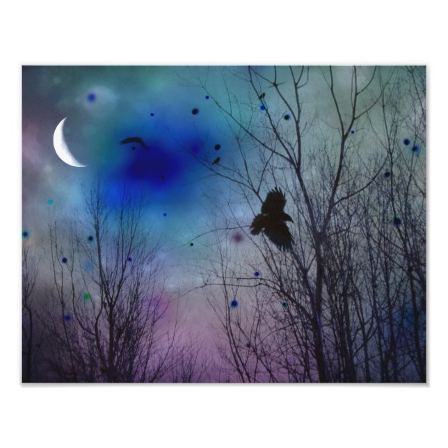 A Lovely Crescent Moon Photo Print (Front)