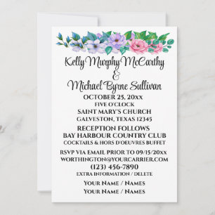 A Lovely Day For A Wedding - Invitation