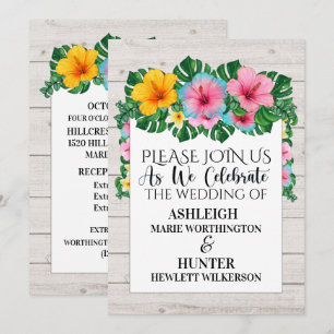 A Lovely Day For A Wedding - Invitation - See Back