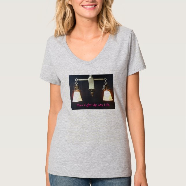 A lovely dual vintage lamp T-Shirt (Front)