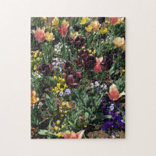 A lovely flower garden jigsaw puzzle