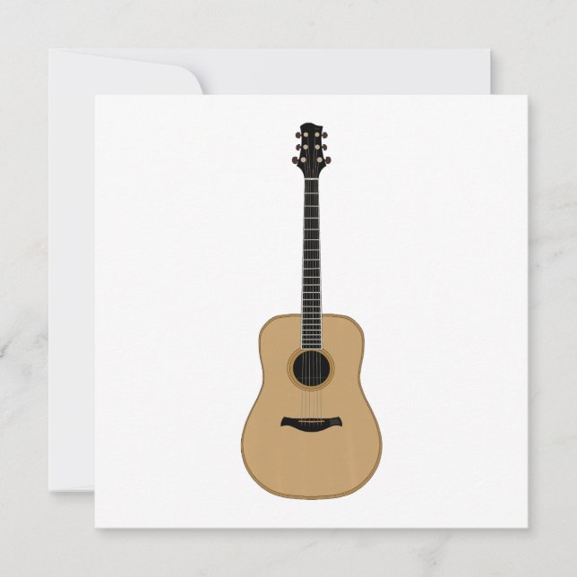 A lovely guitar invitation (Front)