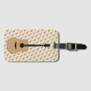 A lovely guitar luggage tag
