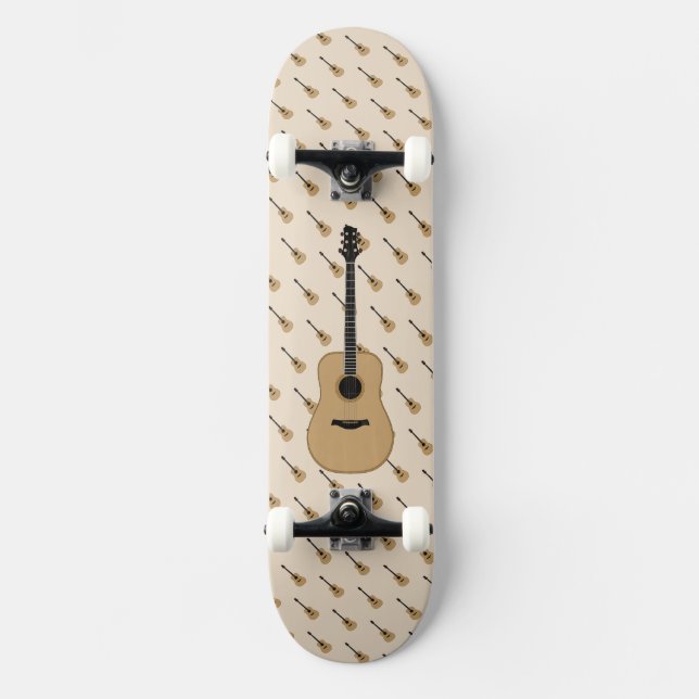 A lovely guitar skateboard (Front)